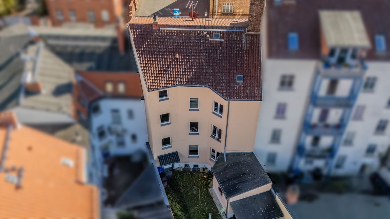Mehrfamilienhaus Brandenburger Altstadt – Rückseite mit Hinterhof